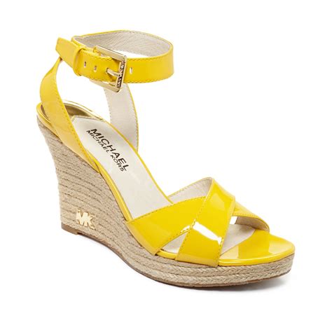 yellow michael kors sandals|michael kors yellow shoes women.